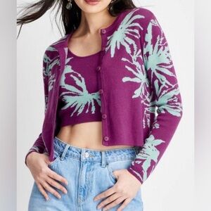 Future Collective with Gabriella Karefa-Johnson Abstract Floral Cardigan, sz M